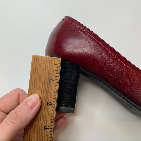 OLI QUATRE Spanish Leather Designer Dark Red Pumps Women’s Heels EU 36 / US 6 - Picture 8 of 10